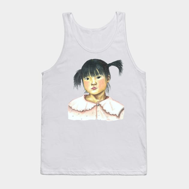 Petite Fille Chinoise - Chinese Little Girl Tank Top by crismotta